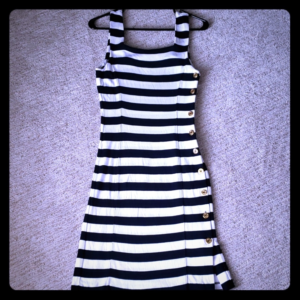 Ralph Lauren navy and white summer dress